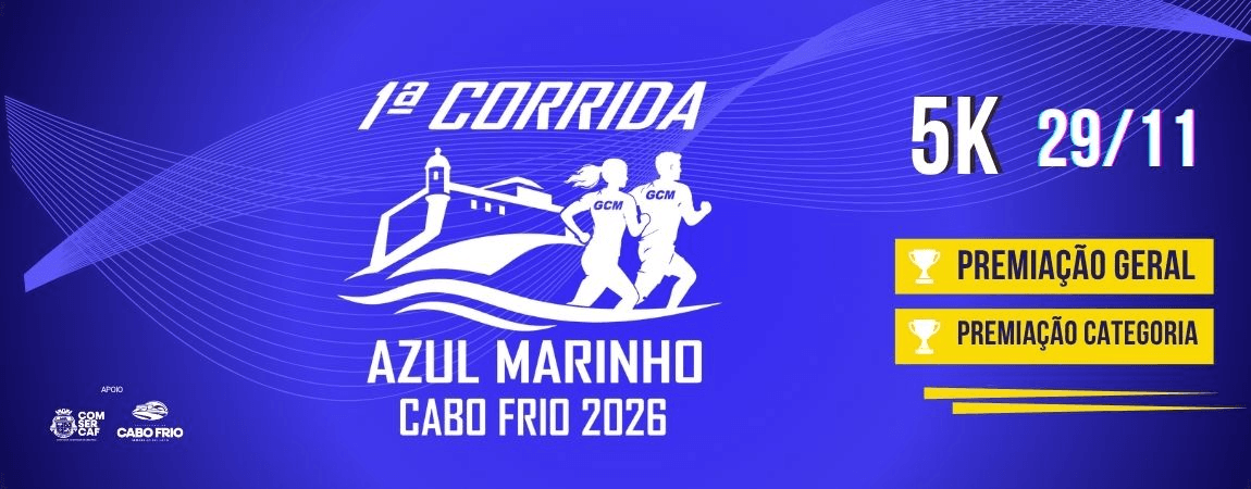 1º CORRIDA AZUL MARINHO CABO FRIO 2026